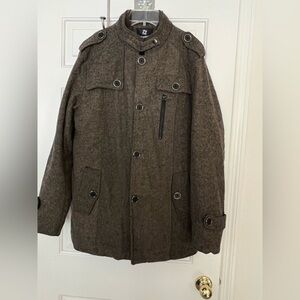 Wantdo Men’s Medium Wool Blend Military-Style Jacket  Medium